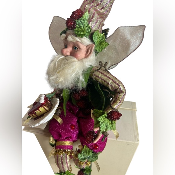 Mark Roberts Raspberry Fairy Medium Limited Edition Doll Elf Collectible Pixie - Picture 7 of 14